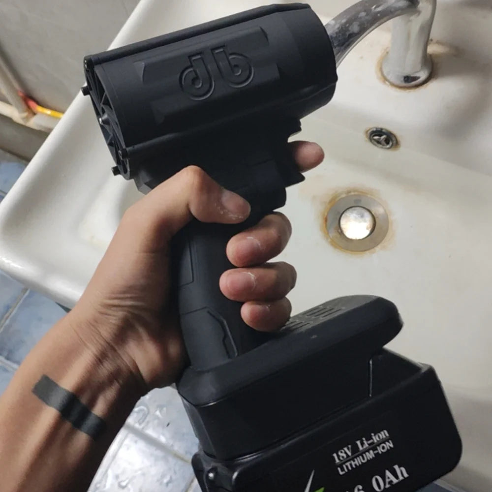 Powerful Cordless Turbo Fan for Dewalt/Makita/Milwaukee (18/20V): Car Washing, Blowing, and More