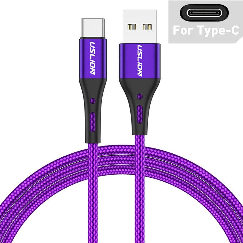Cable USB tipo C a micro USB de carga rápida de 3 A