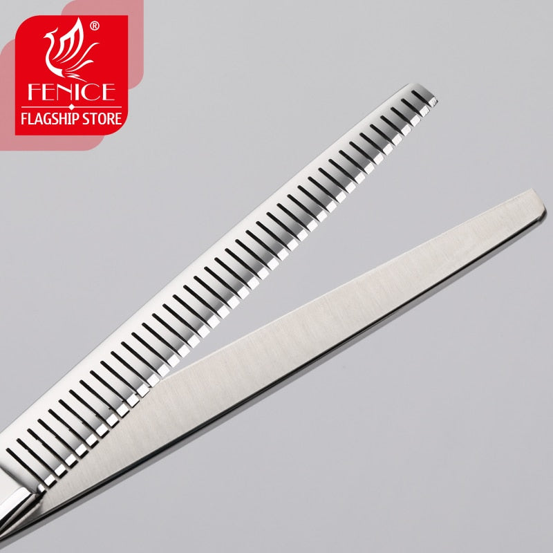 Fenice 7-Inch Professional Dog Grooming Scissors (70-80% Thinning Rate)