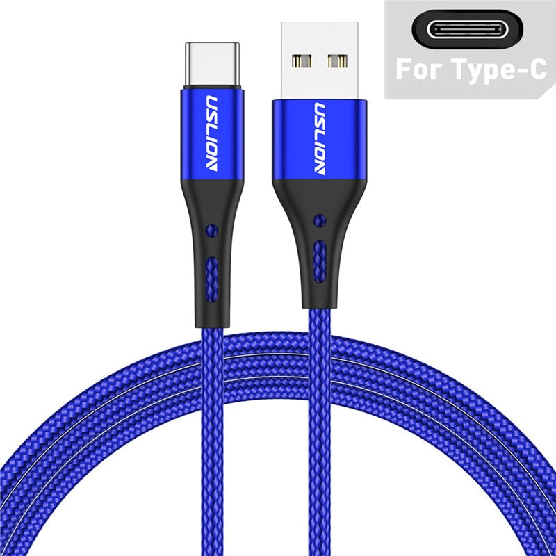 Cable USB tipo C a micro USB de carga rápida de 3 A