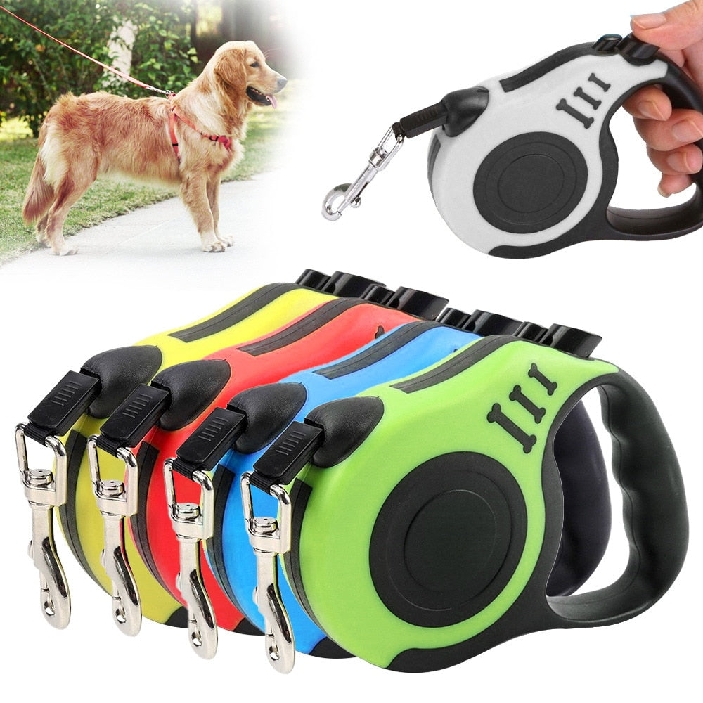 Durable Automatic Retractable Nylon Dog Leash