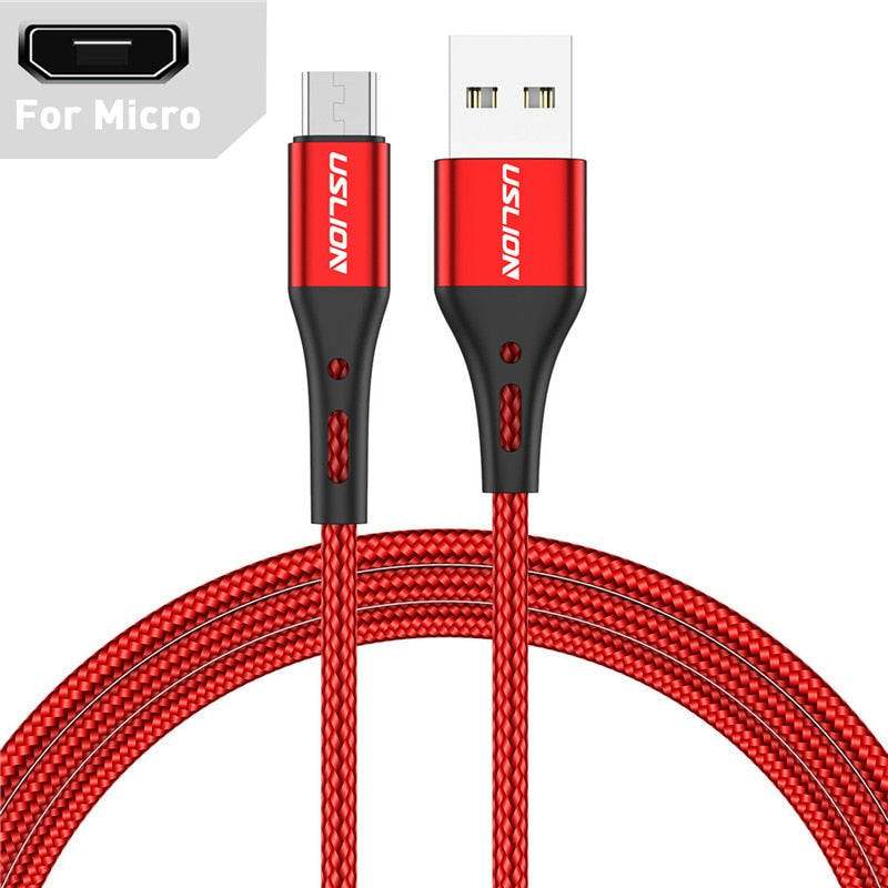 Cable USB tipo C a micro USB de carga rápida de 3 A