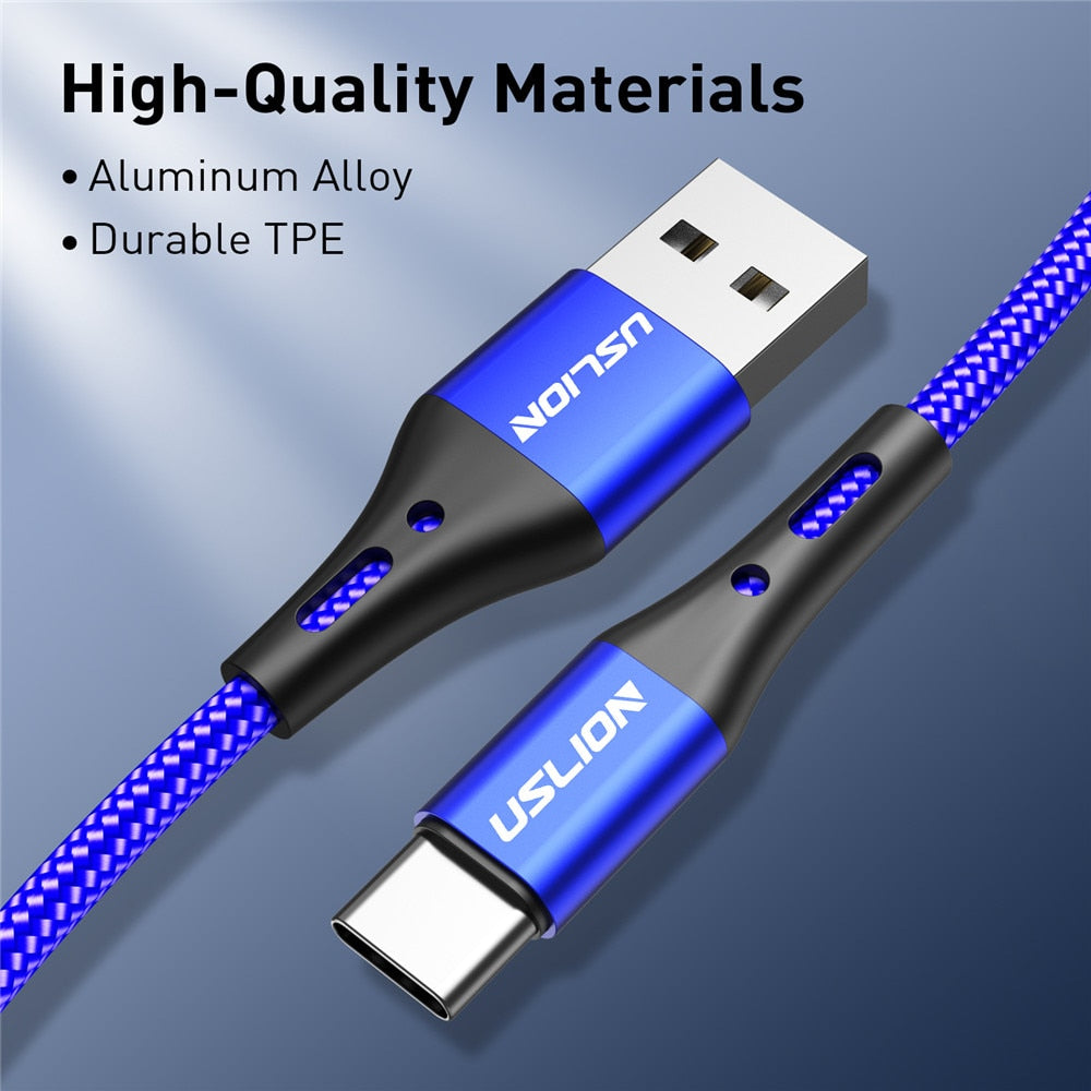 Cable USB tipo C a micro USB de carga rápida de 3 A