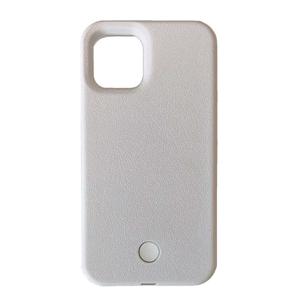 Luminous Phone Case with Selfie Light for iPhone 14/13/12/11/XS/XR/7/8/Plus
