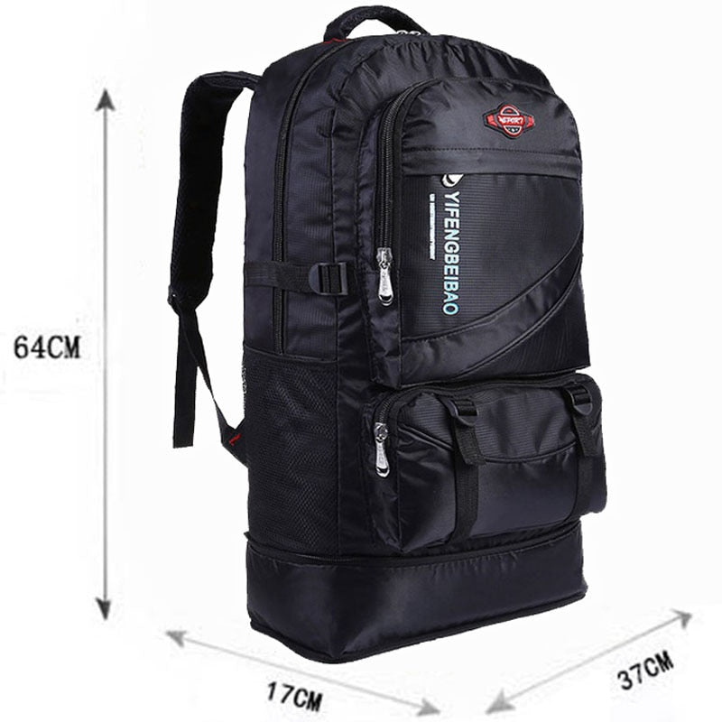 Waterproof Nylon Backpack for Hiking, Camping, and Outdoor Adventures