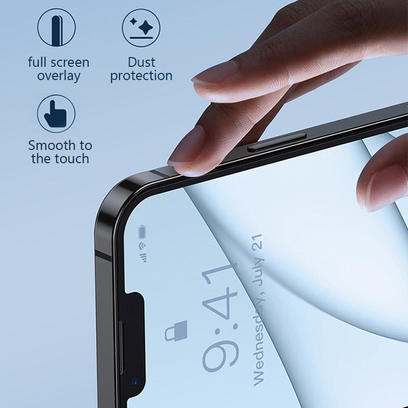 Tempered Glass Screen Protector for iPhone 14/13/12/11/XS/XR/7/8/6/6S/Plus/SE (2020/2022)