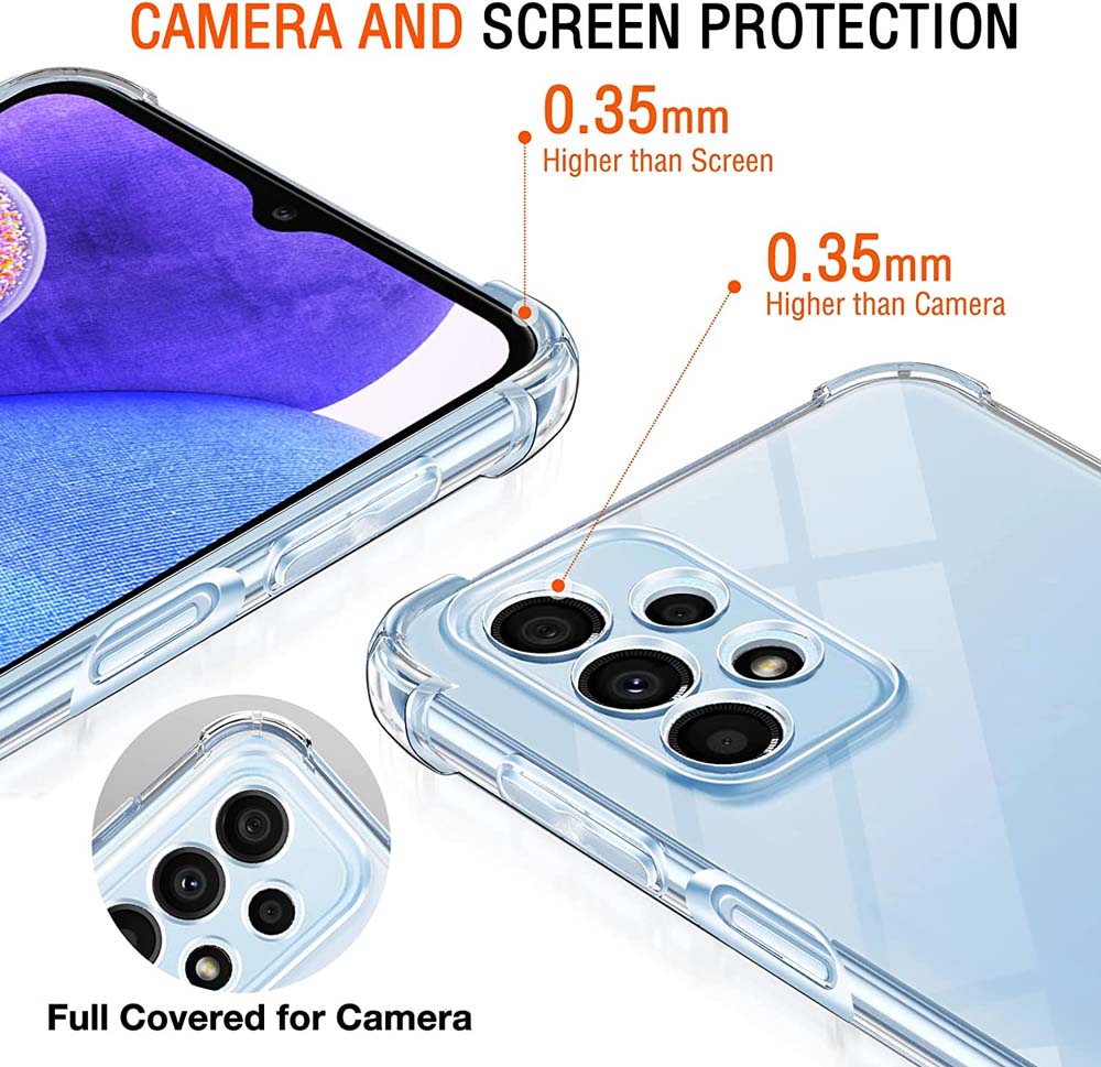 Clear Shockproof Case for Samsung Galaxy A23/A13/A33/A73/A53 (5G)