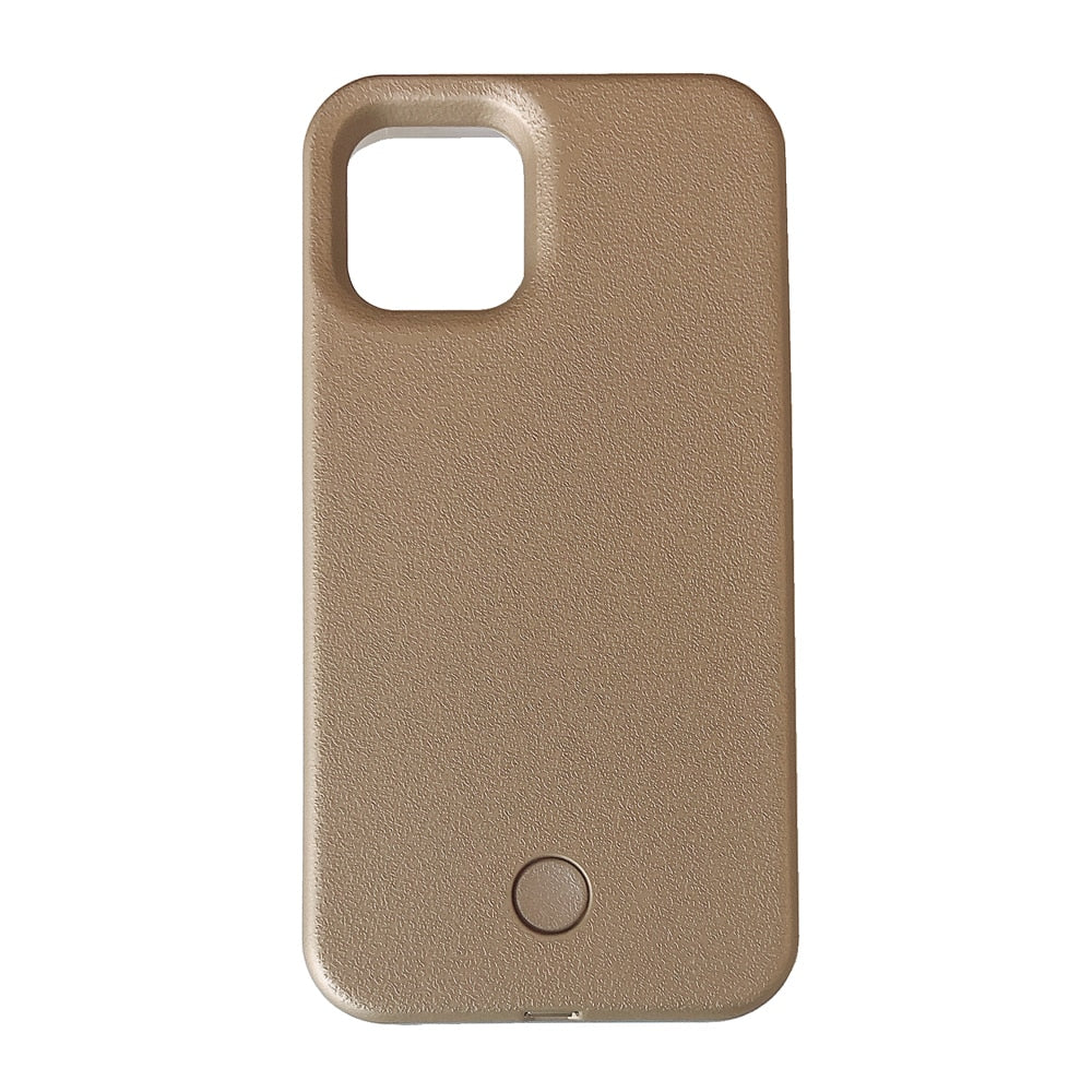 Luminous Phone Case with Selfie Light for iPhone 14/13/12/11/XS/XR/7/8/Plus