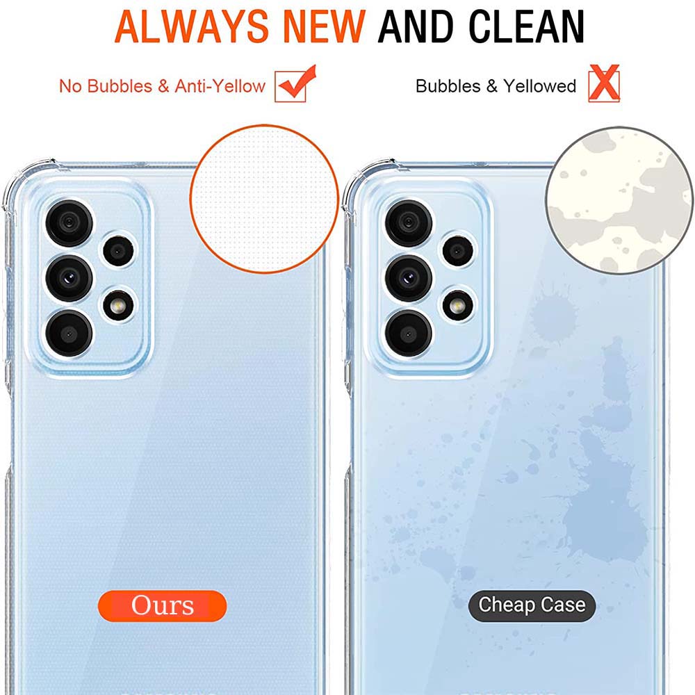 Clear Shockproof Case for Samsung Galaxy A23/A13/A33/A73/A53 (5G)