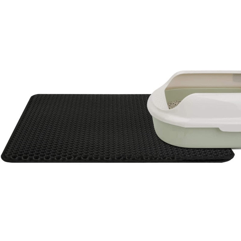 Waterproof Double-Layer Pet Litter Mat with Non-Slip Grip (Washable)