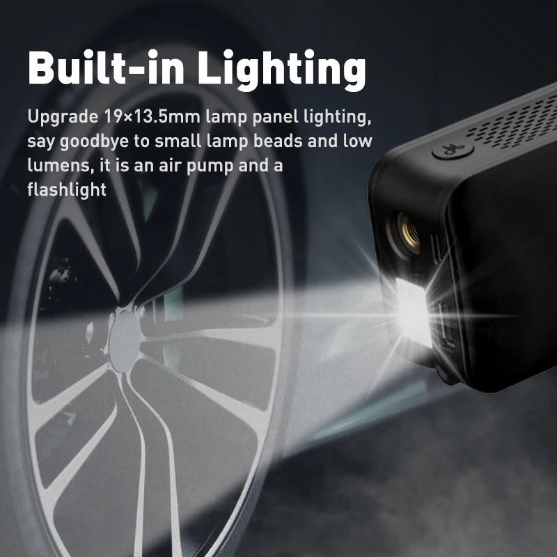 Portable Cordless Air Pump: Digital Tire Inflator for Cars, Motorcycles, Bikes, and Balls
