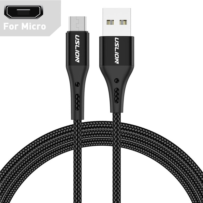 Cable USB tipo C a micro USB de carga rápida de 3 A