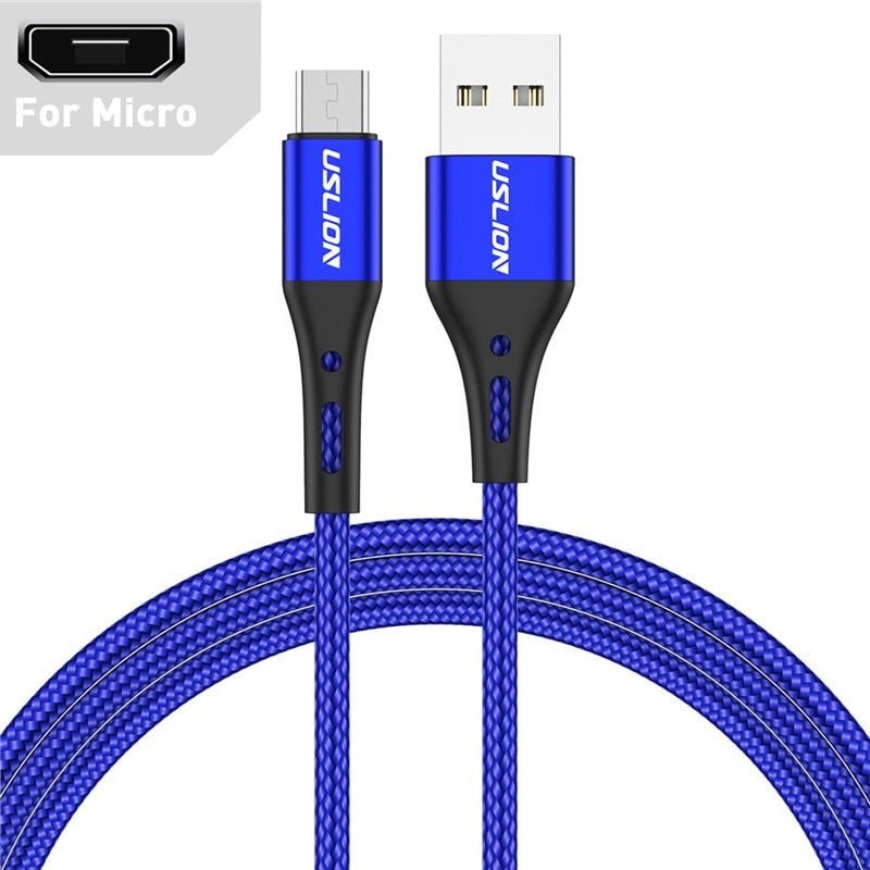 Cable USB tipo C a micro USB de carga rápida de 3 A