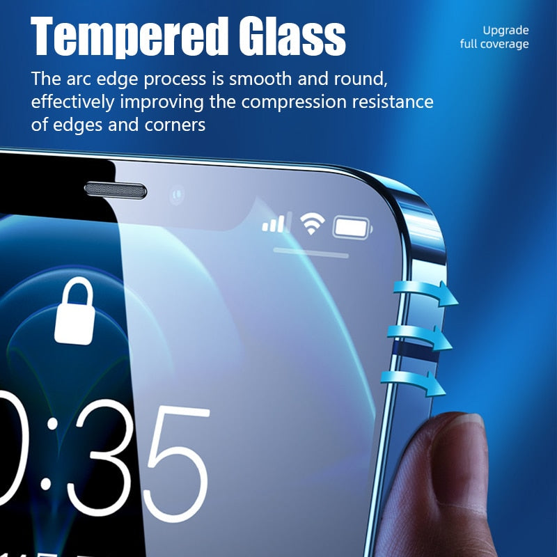 Tempered Glass Screen Protector for iPhone 14/13/12/11/XS/XR/7/8/6/6S/Plus/SE (2020/2022)