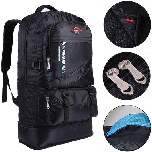 Waterproof Nylon Backpack for Hiking, Camping, and Outdoor Adventures