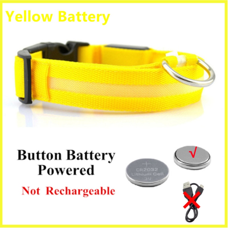 Rechargeable LED Dog Collar with Flashing Lights (Small Dog)