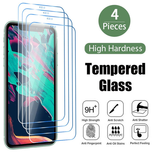 Tempered Glass Screen Protector for iPhone 14/13/12/11/XS/XR/7/8/6/6S/Plus/SE (2020/2022)
