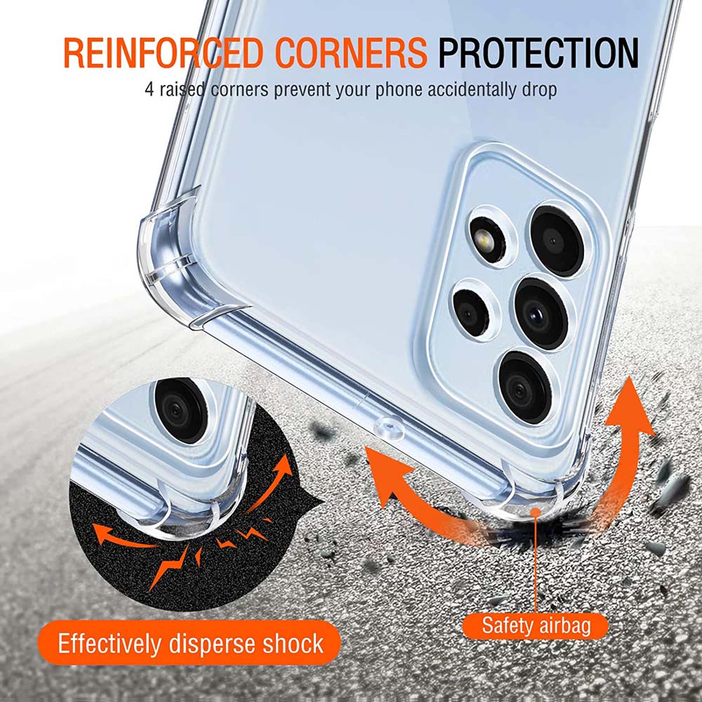 Clear Shockproof Case for Samsung Galaxy A23/A13/A33/A73/A53 (5G)