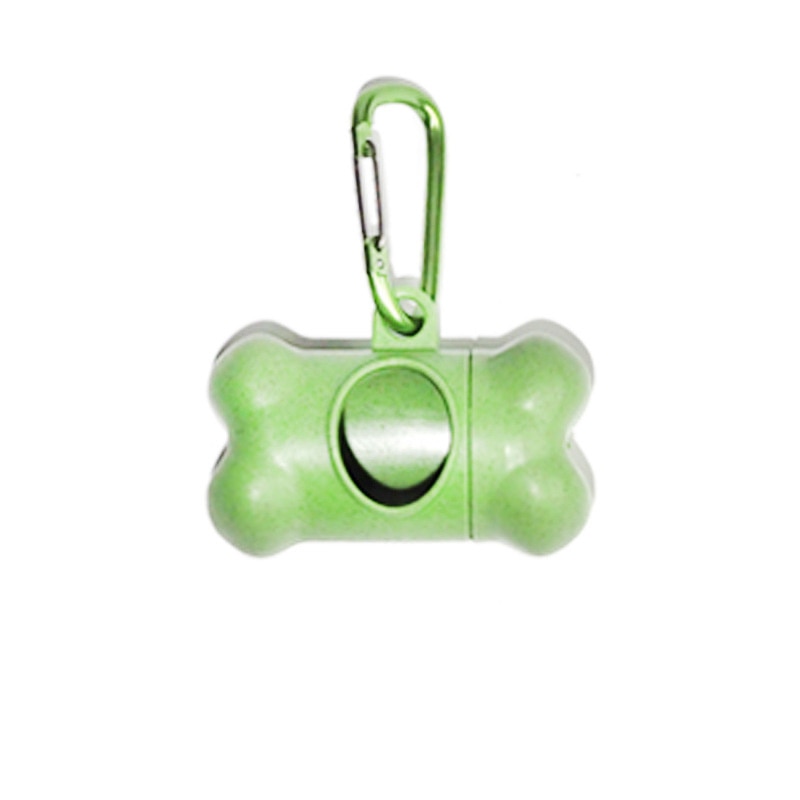 Bone-Shaped Dog Poop Bag Dispenser with Waste Carrier