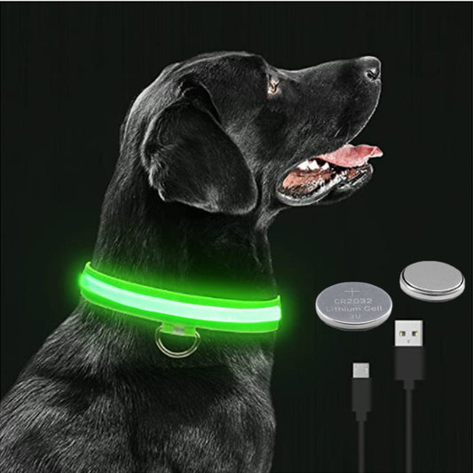 Rechargeable LED Dog Collar with Flashing Lights (Small Dog)