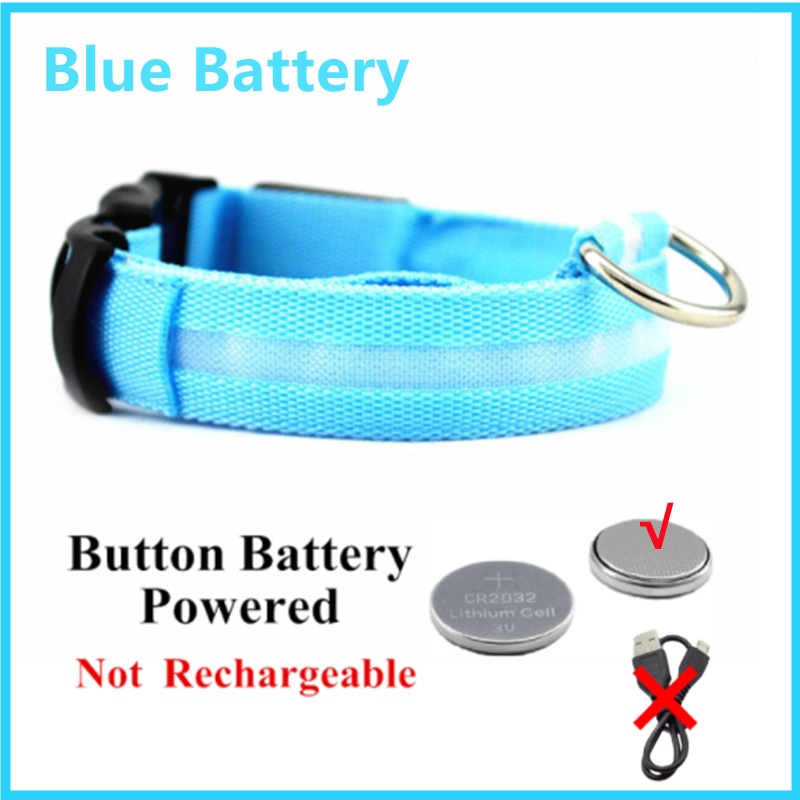 Rechargeable LED Dog Collar with Flashing Lights (Small Dog)